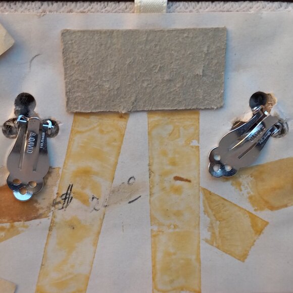 B. David Earrings & Brooch Set Aurora Borealis + Original Box - Picture 7 of 16